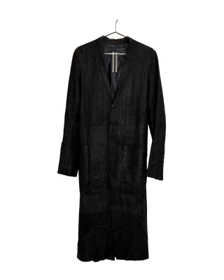 Rick Owens Lido Blistered Lamb Unlined Trench Coat