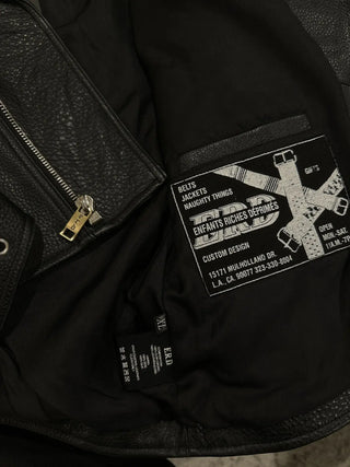 ERD Chessboard Leather Jacket