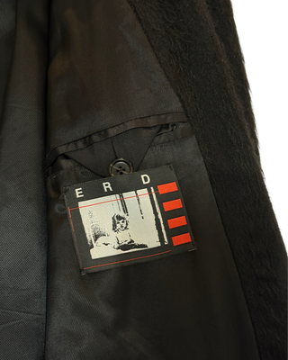 1 of 1 Striped Alpaca Fur Trench Coat, [SAMPLE]