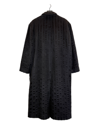 1 of 1 Striped Alpaca Fur Trench Coat, [SAMPLE]