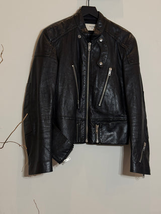 Celine Leather Padded Cafe Racer Jacket 2019 Runway, Hedi Slimane