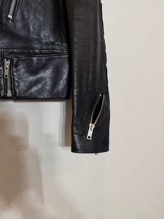 Celine Leather Padded Cafe Racer Jacket 2019 Runway, Hedi Slimane