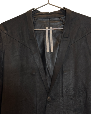 Rick Owens Lido Blistered Lamb Unlined Trench Coat