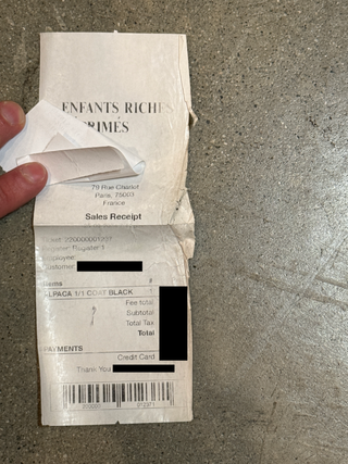 1 of 1 Striped Alpaca Fur Trench Coat, [SAMPLE]