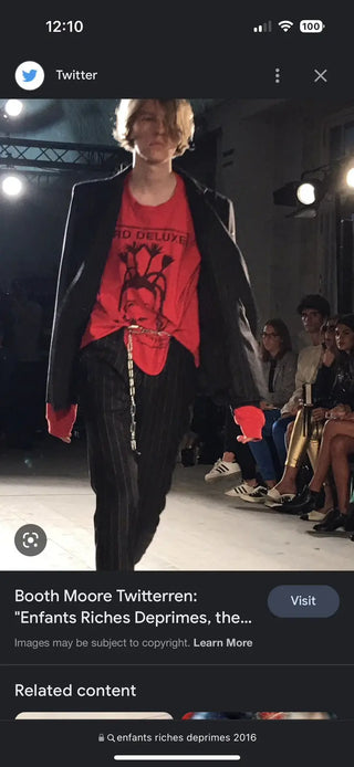 ERD RUNWAY VINYL FETISH TEE - 2016